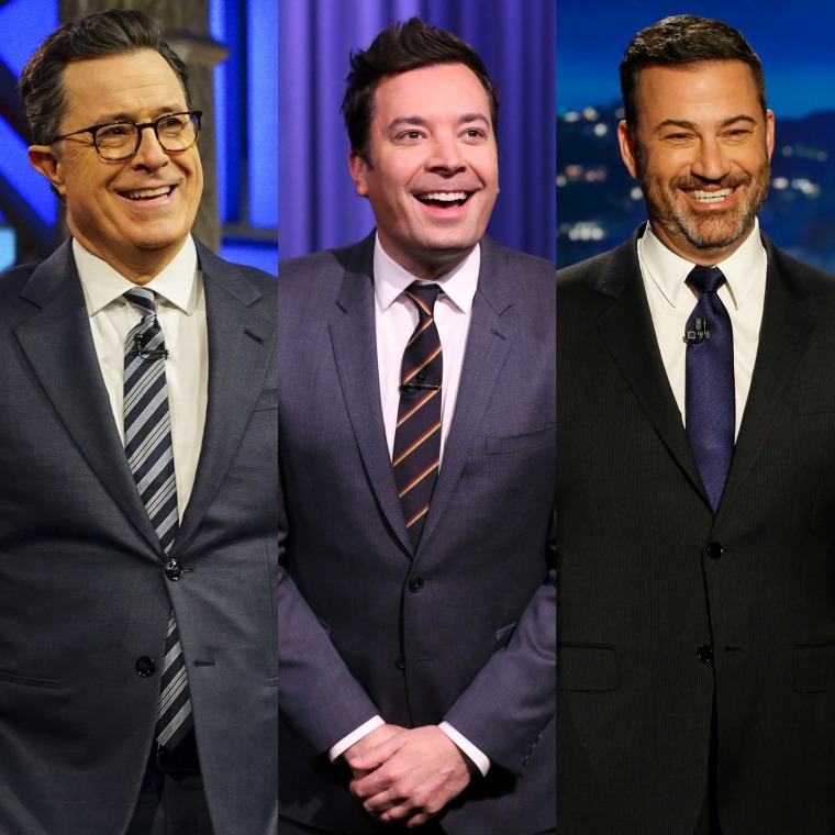 Stephen Colbert, Jimmy Fallon and Jimmy Kimmel will co-host the global telecast "One World: Together At Home"