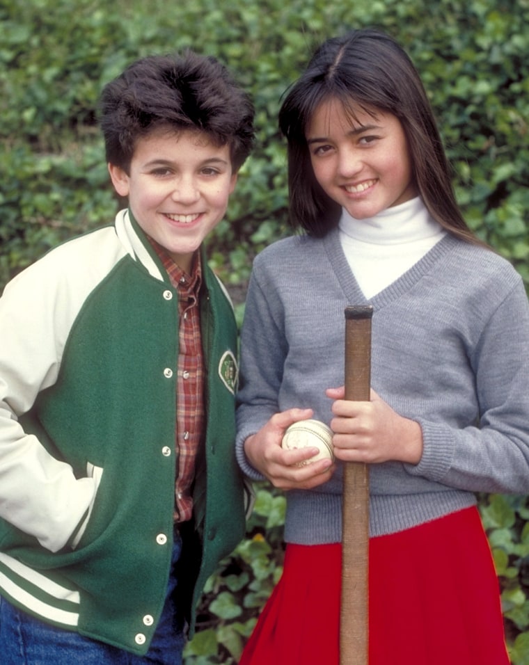 Fred Savage and Danica McKellar in "The Wonder Years"
