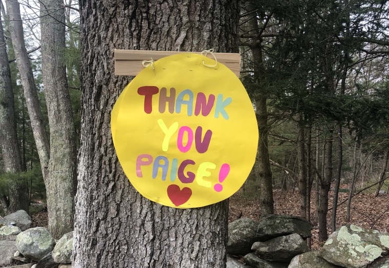 A neighbor who helped organize the effort said she hopes her community inspires others to find ways to thank the essential employees in their lives.