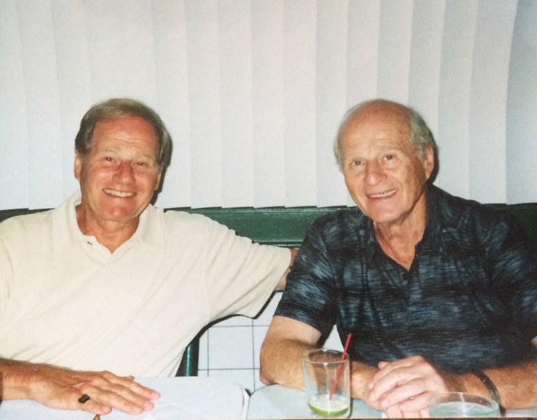 Seymour (left) and his brother Bobby (right).