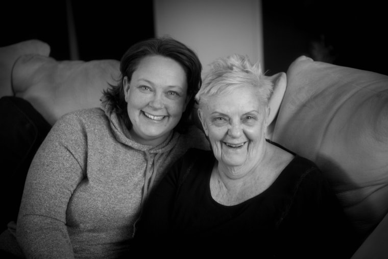 Kelly Muller with her mom, Annette.