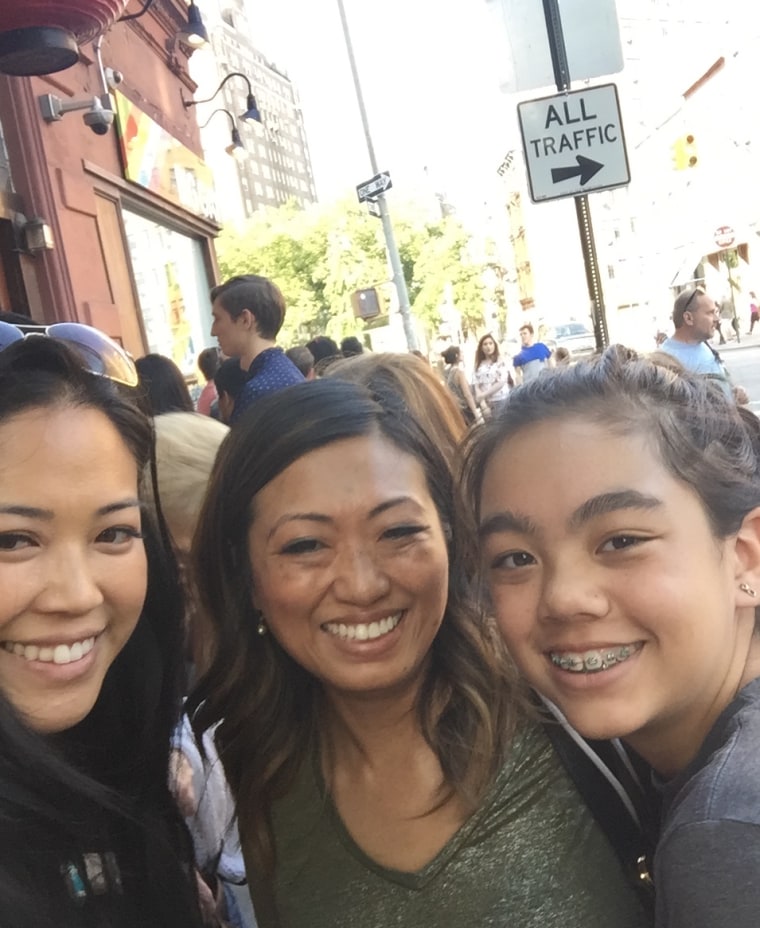 Lisa taking Jane and her daughter Yumi out for a typical Saturday in NYC.