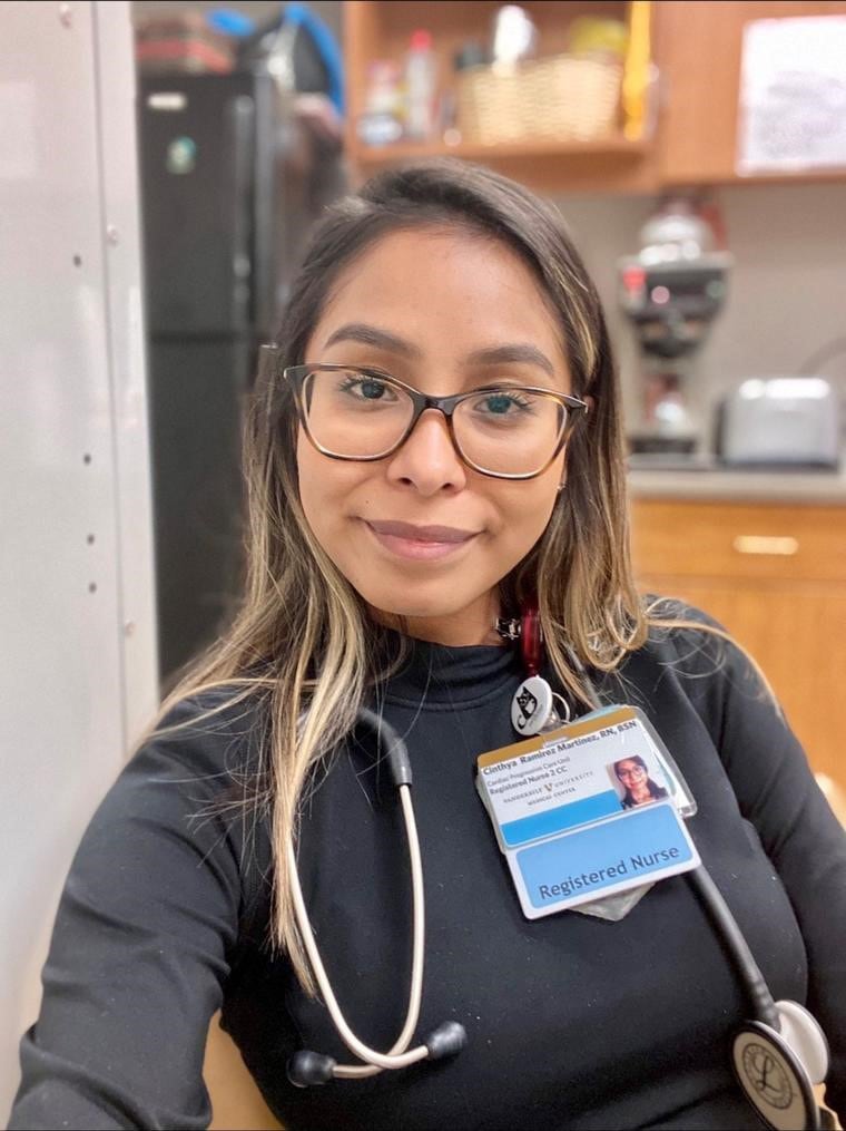 Cinthya Ramirez works as a nurse in the largest hospital in Nashville, Tennessee. 