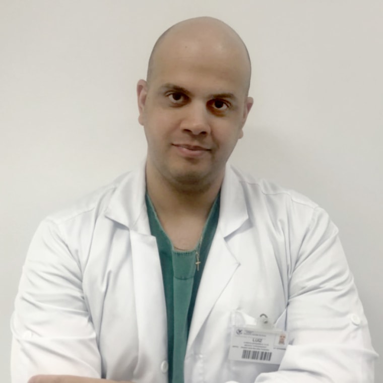 Luiz Alberto Cerqueira Filho, an intensive care specialist at Sao Paolo's Santa Marcelina hospital.