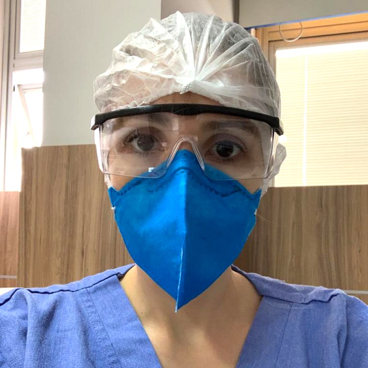Amanda Steil, a trainee emergency room doctor in Sao Paolo.
