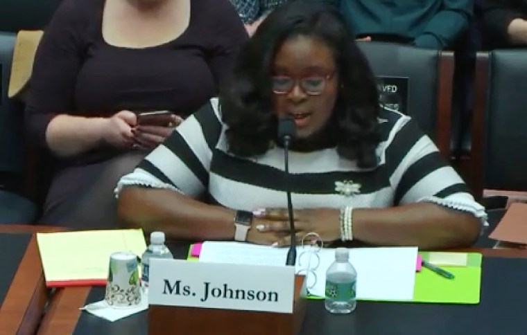 Renee Johnson testifies before Congress about predatory small business loans.