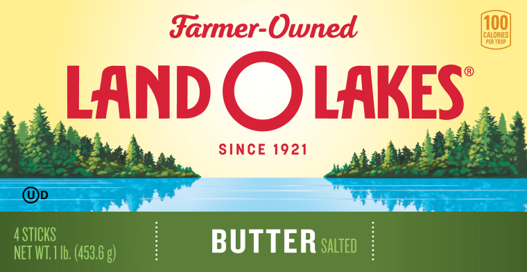 New packages of Land O' Lakes dairy products do not feature the Native American princess figure, known as Mia. 