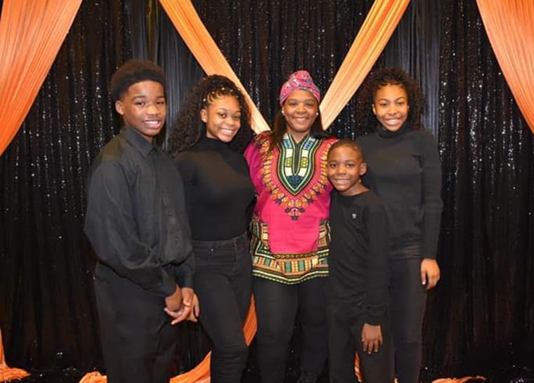 Tawana Brown with her four children.