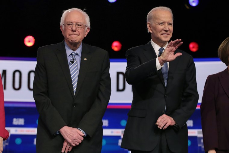 Image: Bernie Sanders and Joe Biden