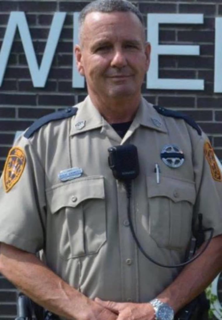 Robert Ainsworth, a United States Marine Corps veteran and longtime employee of the Lawrence County Sheriff's Office, was killed with his wife Paula during strong storms and tornadoes on Sunday, April 12, 2020.