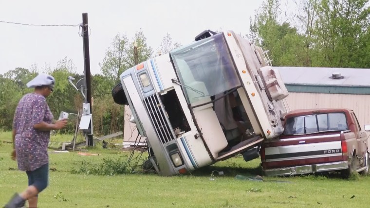 IMAGE: Storm damage in DeSoto Parish, La.