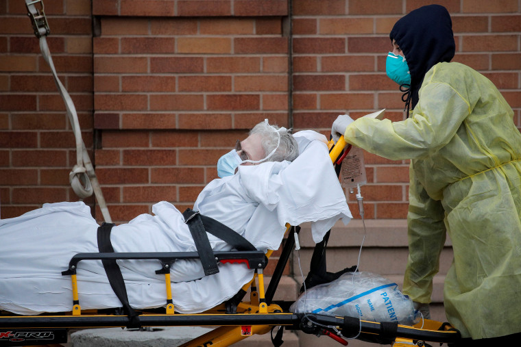 Image: Paramedics at Maimonides Medical Center in Brooklyn