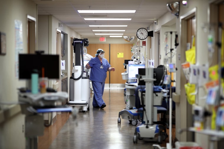 Image: Medical Workers Inside Maryland Hospital Work During Coronavirus Pandemic