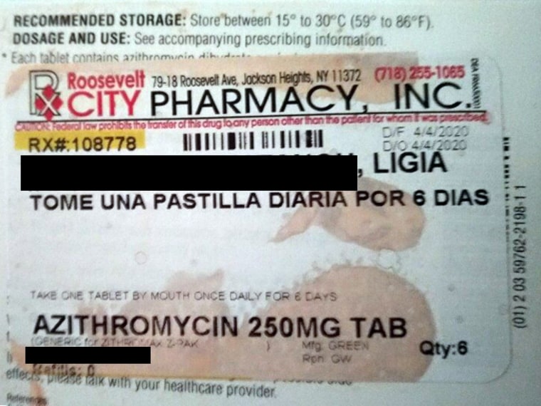 Azithromycin is an antibiotic that has been given to some patients, along with hydroxychloroquine, to treat COVID-19.