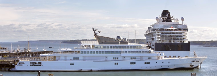 Image: David Geffen's yacht Rising Sun