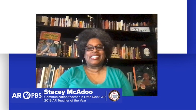 Like all of the Arkansas teachers featured by local PBS stations in a statewide initiative, Stacey McAdoo has been a state Teacher of the Year.