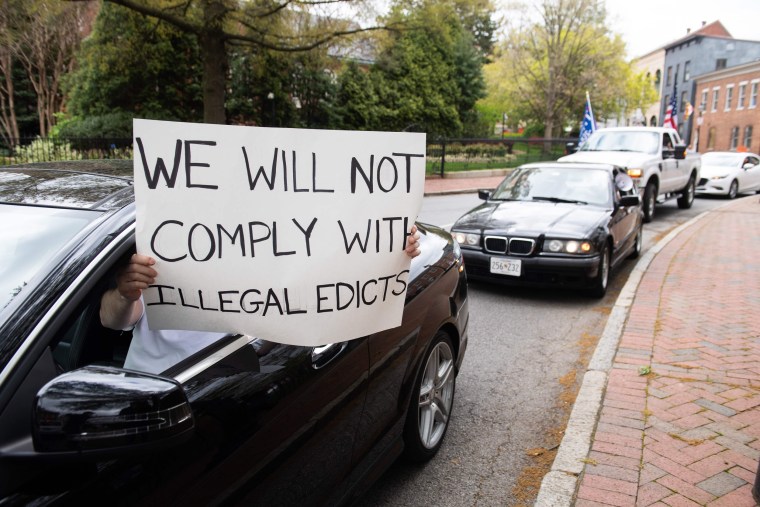 Image: "Reopen Maryland" rally