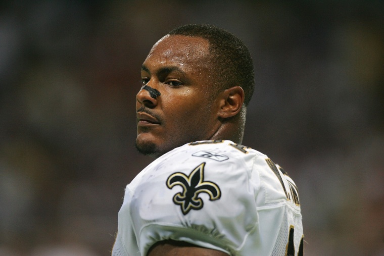 Image: Will Smith of the New Orleans Saints is on the field during the game against the St. Louis Rams in 2004.