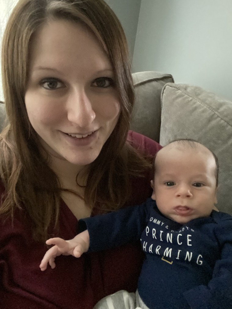 Sarah Piett is a nurse at a local hospital. One of the things that fuels her anxiety is worrying that when she returns to work she could contract COVID-19 and spread it to her infant son. 