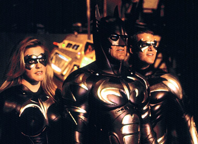 BATMAN AND ROBIN, Alicia Silverstone, George Clooney, Chris O'Donnell, 1997, (c)Warner Bros./courtes