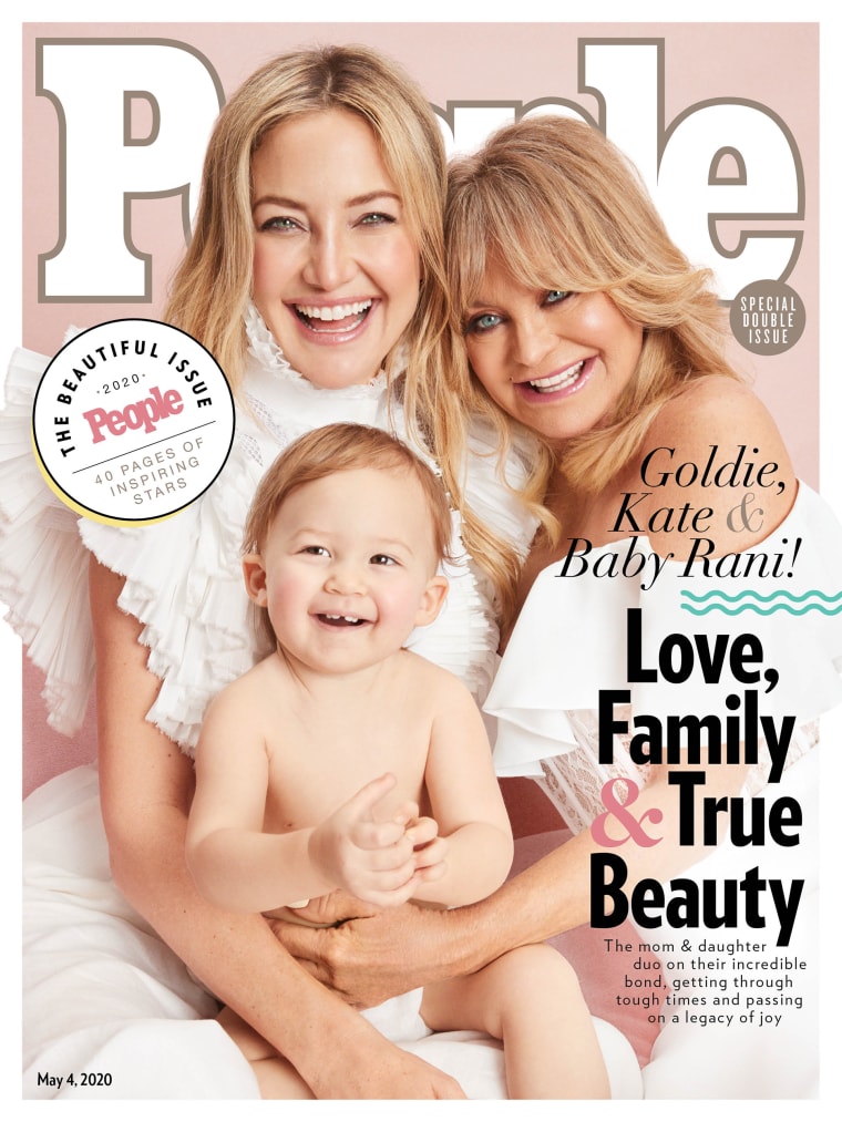 Hudson, Hawn, and Hudson's daughter Rani Rose, pose for the cover of People's 2020 "Beautiful" issue.