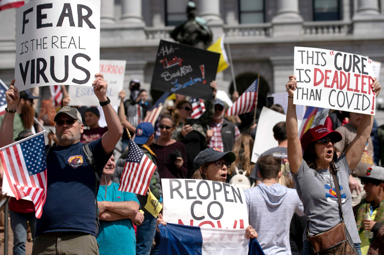 Image: Anti-lockdown protest in Denver