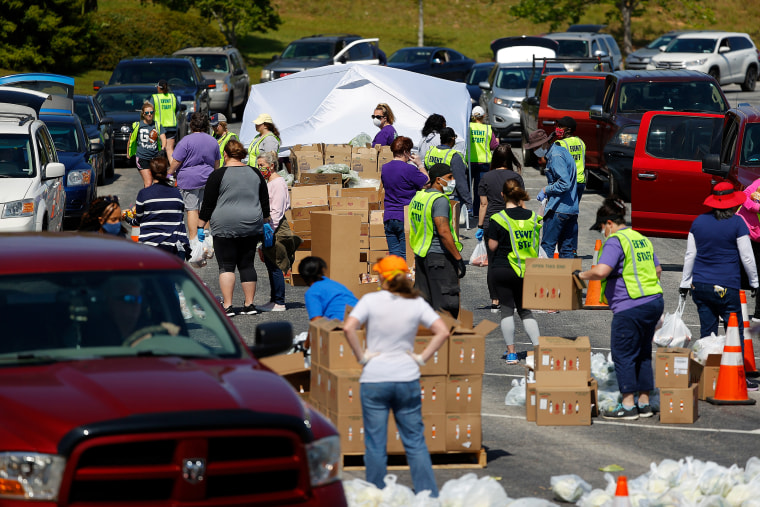 Image: Atlanta Motor Speedway Hosts Food Distribution Event For Those In Need