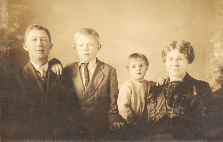 Lucy Vandervort Cox or 'Grandma Cox' and her family.