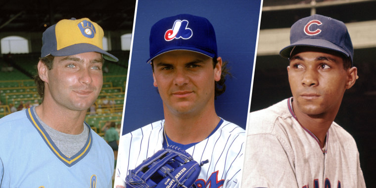 Image: Paul Molitor, Larry Walker and Billy Williams