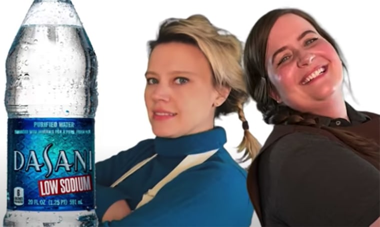 Low-sodium Dasani water is still available at this fictional grocery store. 