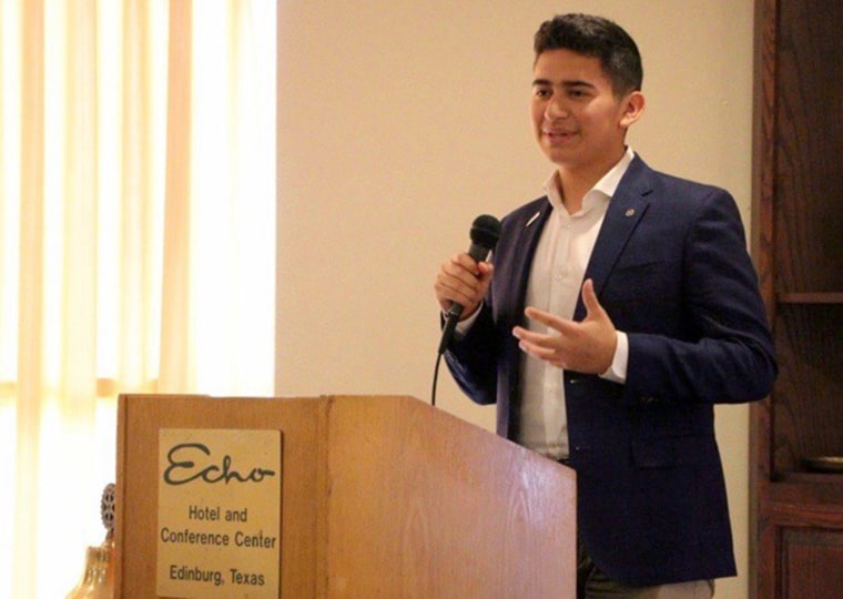 Diego Castillo decided to attend The University of Texas Rio Grande Honors College after volunteering in his community during the coronavirus outbreak.