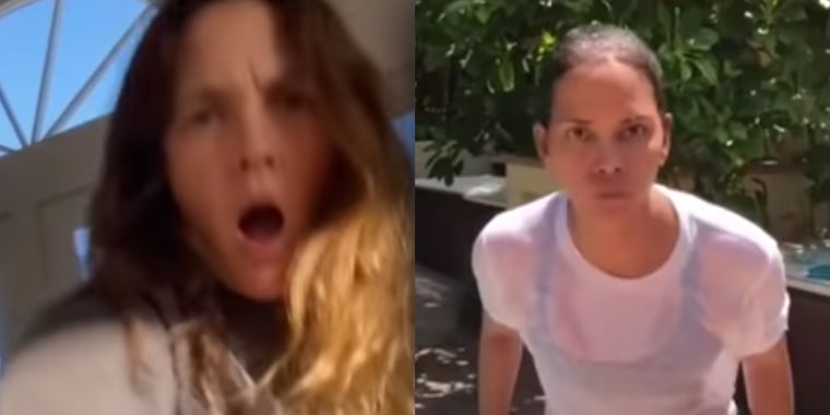 Drew Barrymore and Halle Berry participated in the Boss B---- Challenge on Instagram.