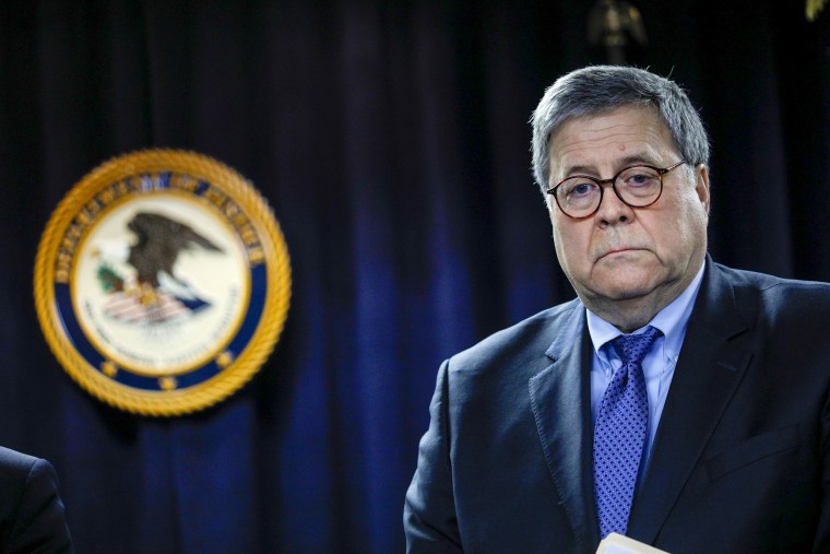Image: Attorney General William Barr at a press conference in Detroit on Dec. 18, 2020.