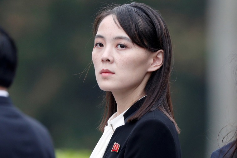 Image: Kim Yo Jong, sister of North Korea's leader Kim Jong Un attends a wreath-laying ceremony at Ho Chi Minh Mausoleum in Hanoi, Vietnam