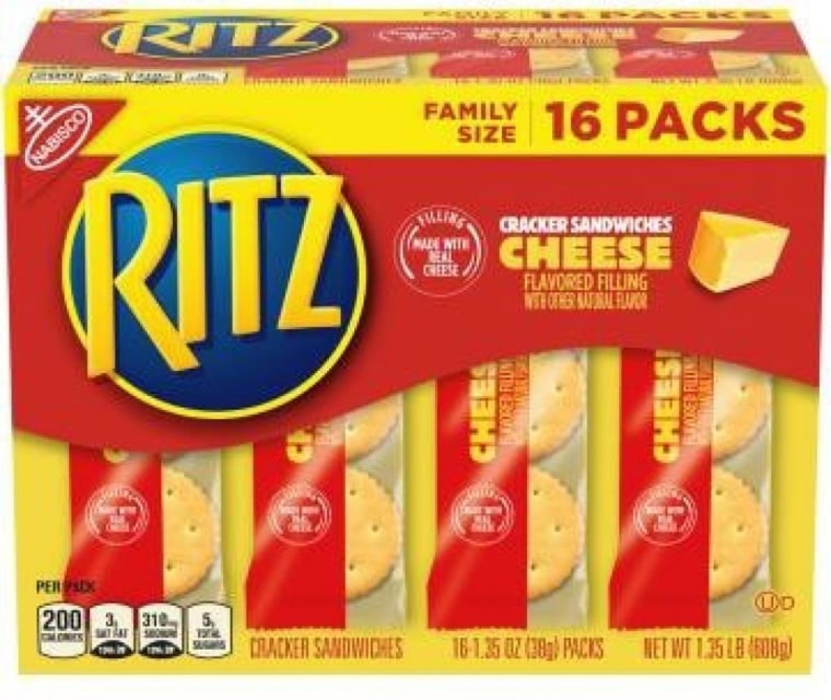 Ritz recalls mislabeled cheese crackers that actually contain peanut butter