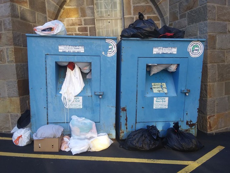 Clothing donations left in the elements become unusable, Luckow said.