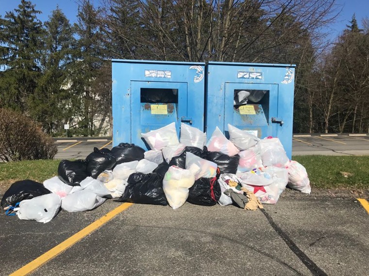 St. Vincent de Paul donation bins in Pittsburgh have been flooded with items since the pandemic began, Luckow said.