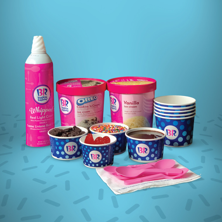 Baskin-Robbins is introducing Do-It-Yourself Sundae Kits.