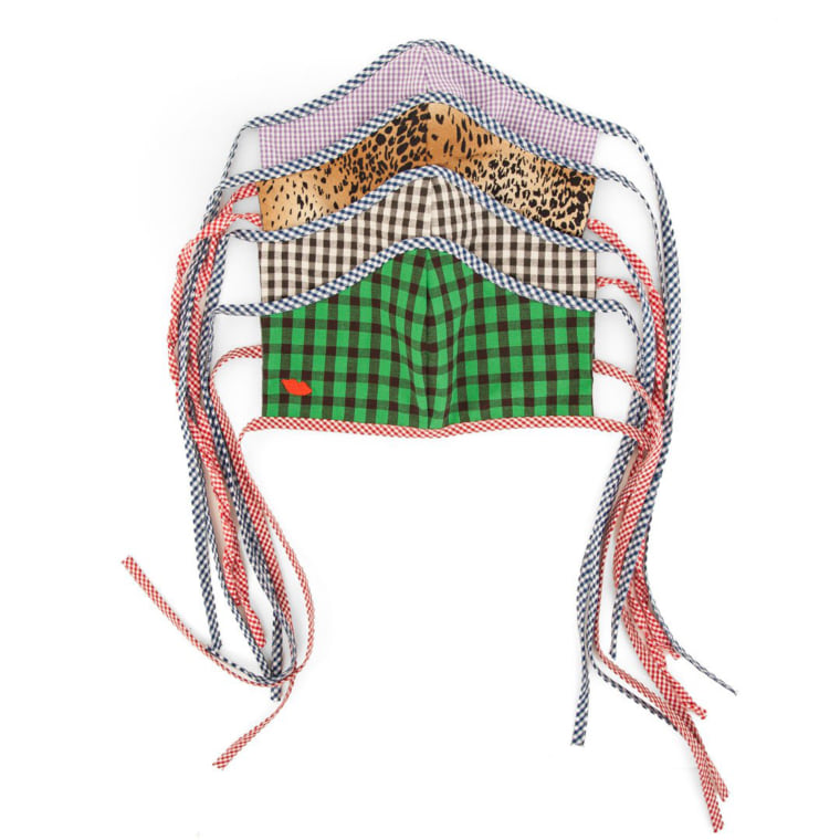 Designer Clare Vivier's masks tie comfortably in the back.