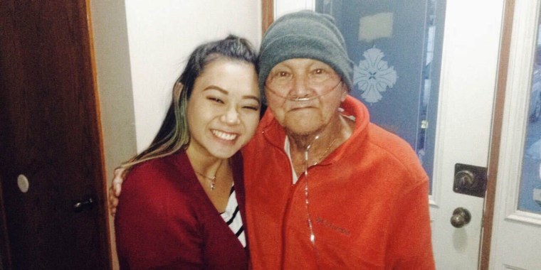 Vy Mai, left, sent a message to Smithfield Foods after her grandfather Tam Mai died from coronavirus this week. 