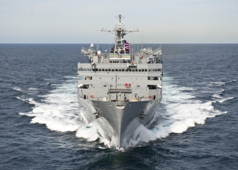 The Military Sealift Command fast combat support ship USNS Supply.