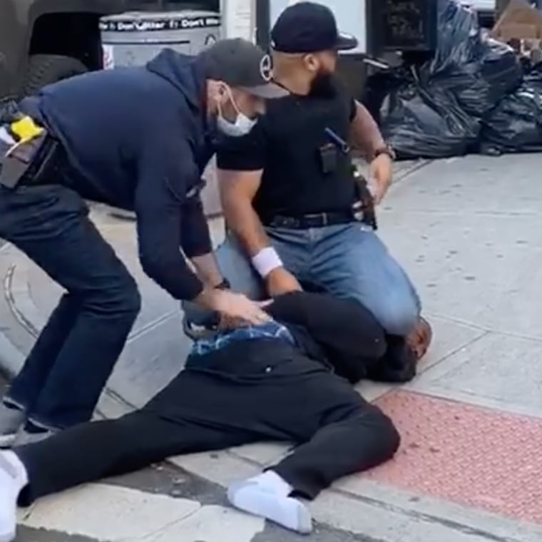 IMAGE: New York police confrontation