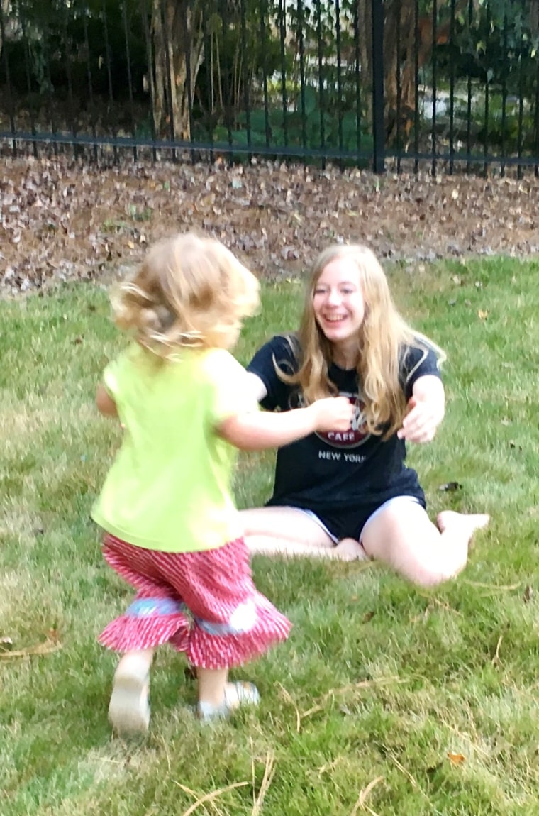 Julia and her sister, Olivia.