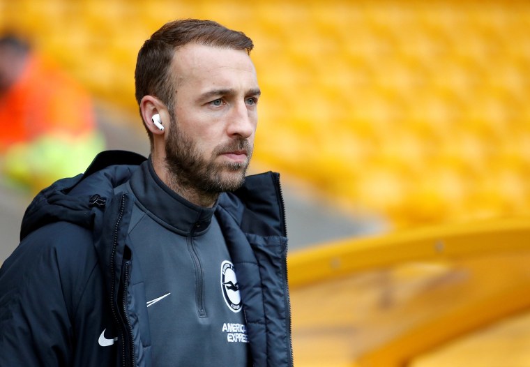 Image: Brighton &amp; Hove Albion's Glenn Murray on the pitch before the match against Wolverhampton Wanderers at Molineux Stadium, Wolverhampton.