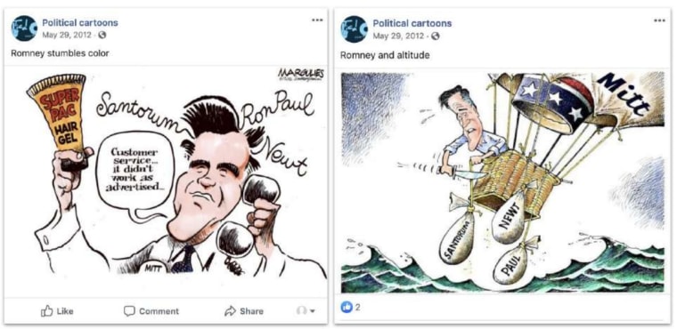 Image: IRIB as Political cartoons denigrating Mitt Romney