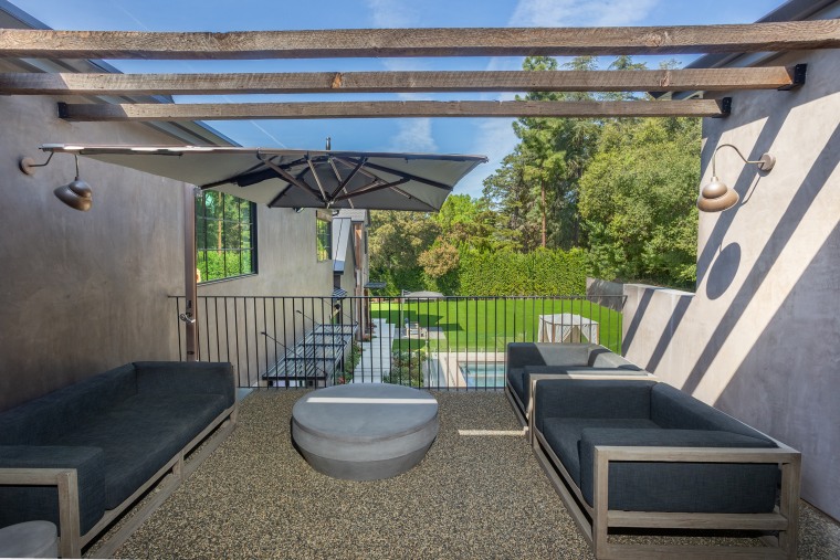 A private patio off the master suite offers space for peace and quiet. 