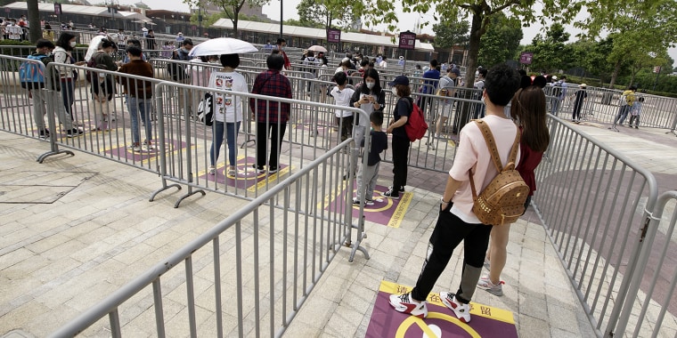 Disney Shanghai Reopens To Limited Visitors As China Recovers From Coronavirus Pandemic