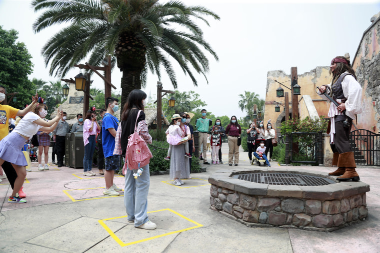 Disney Shanghai Reopens To Limited Visitors As China Recovers From Coronavirus Pandemic