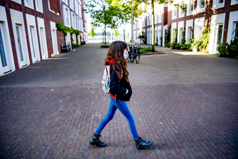 Children attend school after the Coronavirus (COVID-19) Lockdown Crisis in Rotterdam, Netherlands