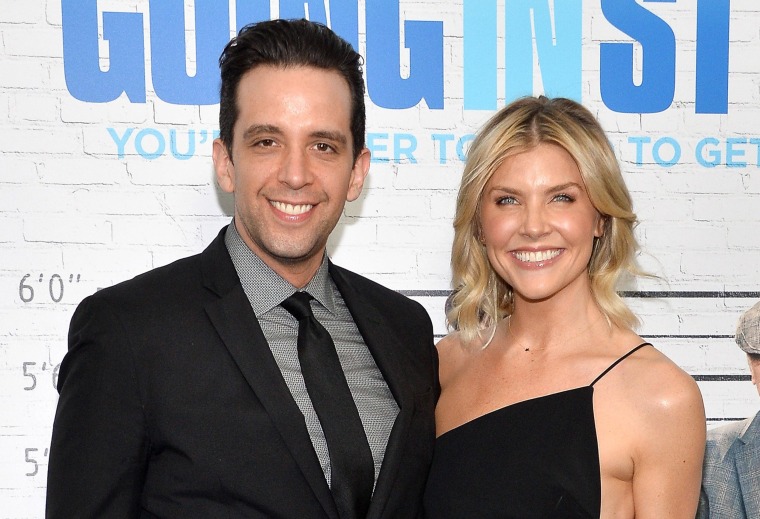 Image: Nick Cordero and Amanda Kloots attend the "Going in Style" New York premiere.